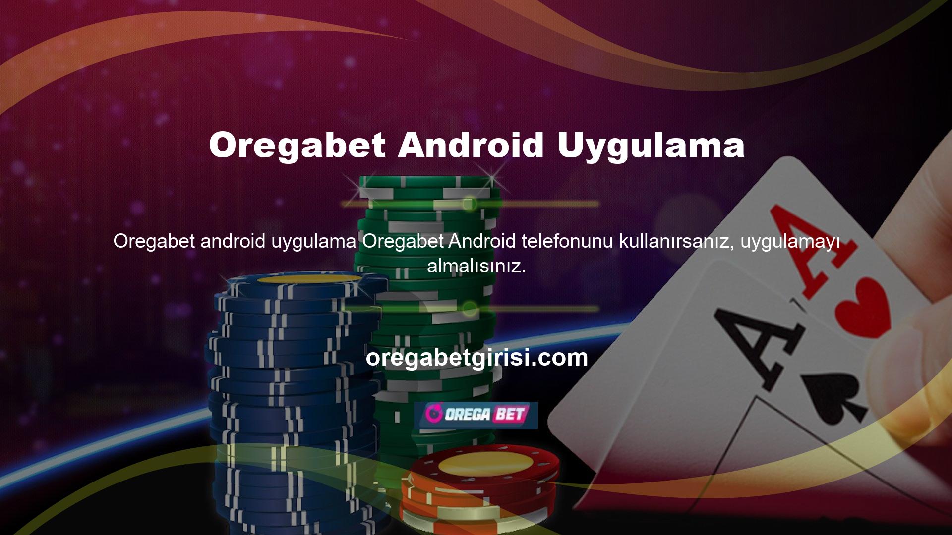 Oregabet Bet, Android cihazlar için bir mobil uygulama geliştirdi